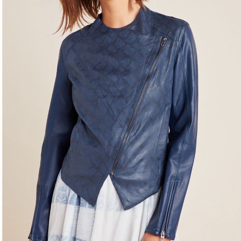 Blank NYC Sharona Snake-Printed Jacket